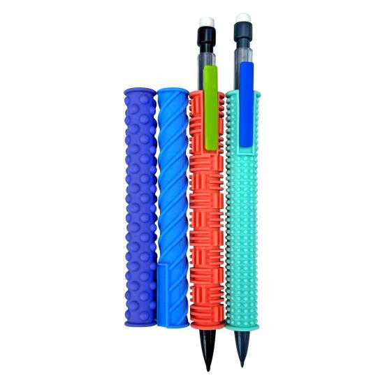 Silicone Pen Sleeve for Quiet Fidgeting Sensory Stress Relief Pen Mechanical Pencil Conversion Kit Teacher Gift for Classroom Supplies