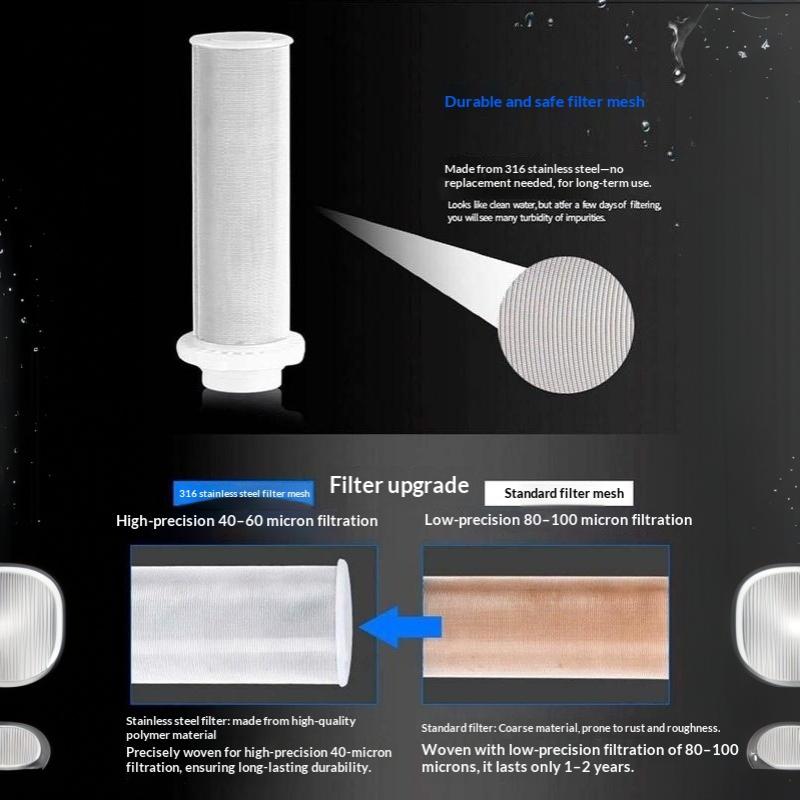 Split-Mouth Water Filters Front Purifier Copper Lead Pre-Filter Backwash Remove Rust Contaminant Sediment Pipe