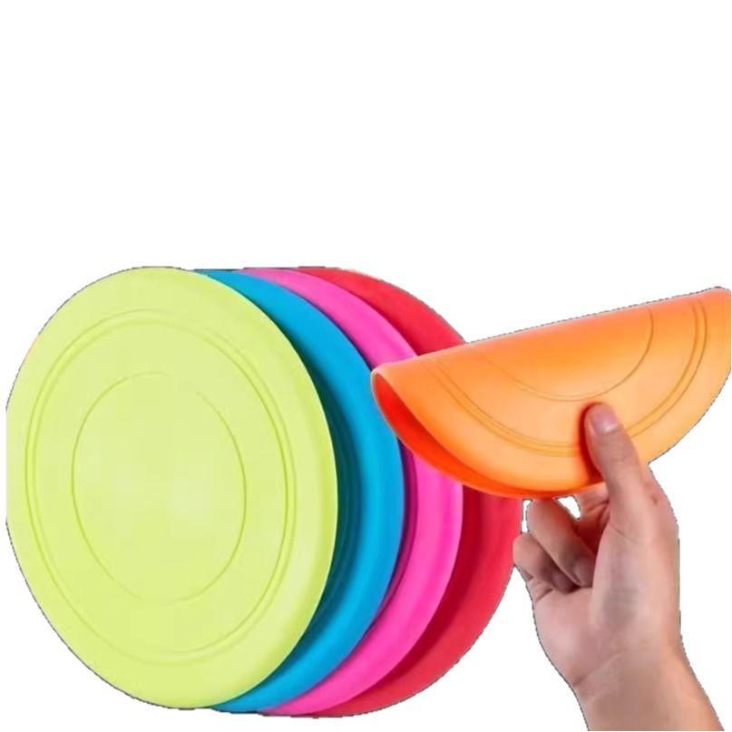 Dog Frisbee: Durable Bite-Resistant Flying Disc Toy for Training, Teething, and Interactive Play to Relieve Boredom
