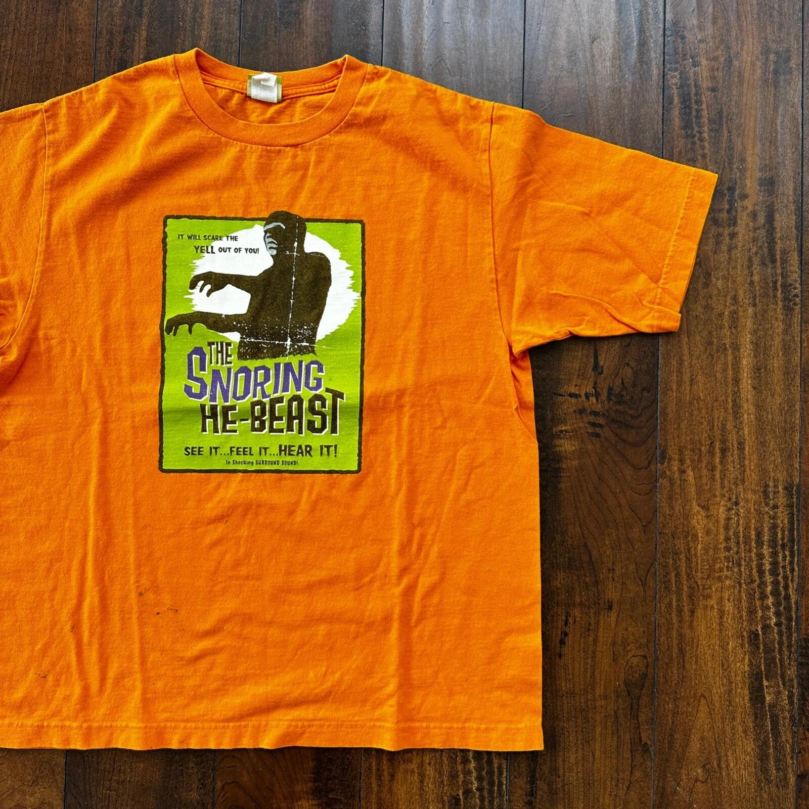 Snoring Beast Frankenstein Vintage T Shirt Halloween Horror Funny Humor M