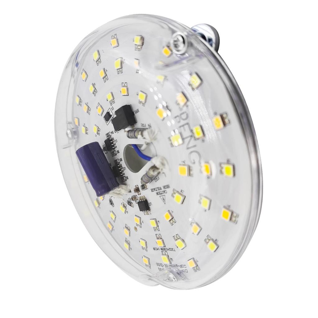 4 Inch Ceiling Fan LED Light Replacement 15w 3CCT 3000K 4000K 6000K 3 Color Dimmable Round LED Ceiling Fan Retrofit Kit