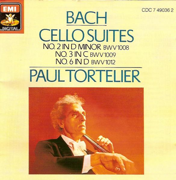 CD PAUL TORTELIER Cello Suites Nos. 2 In D Minor BWV CDC7490362 ANGEL 1987 UK Classical Used