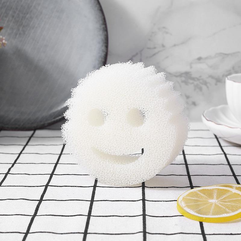 Creative Smiley Magic Loofah Sponge - Honeycomb Kitchen & Dishwashing Cleaner