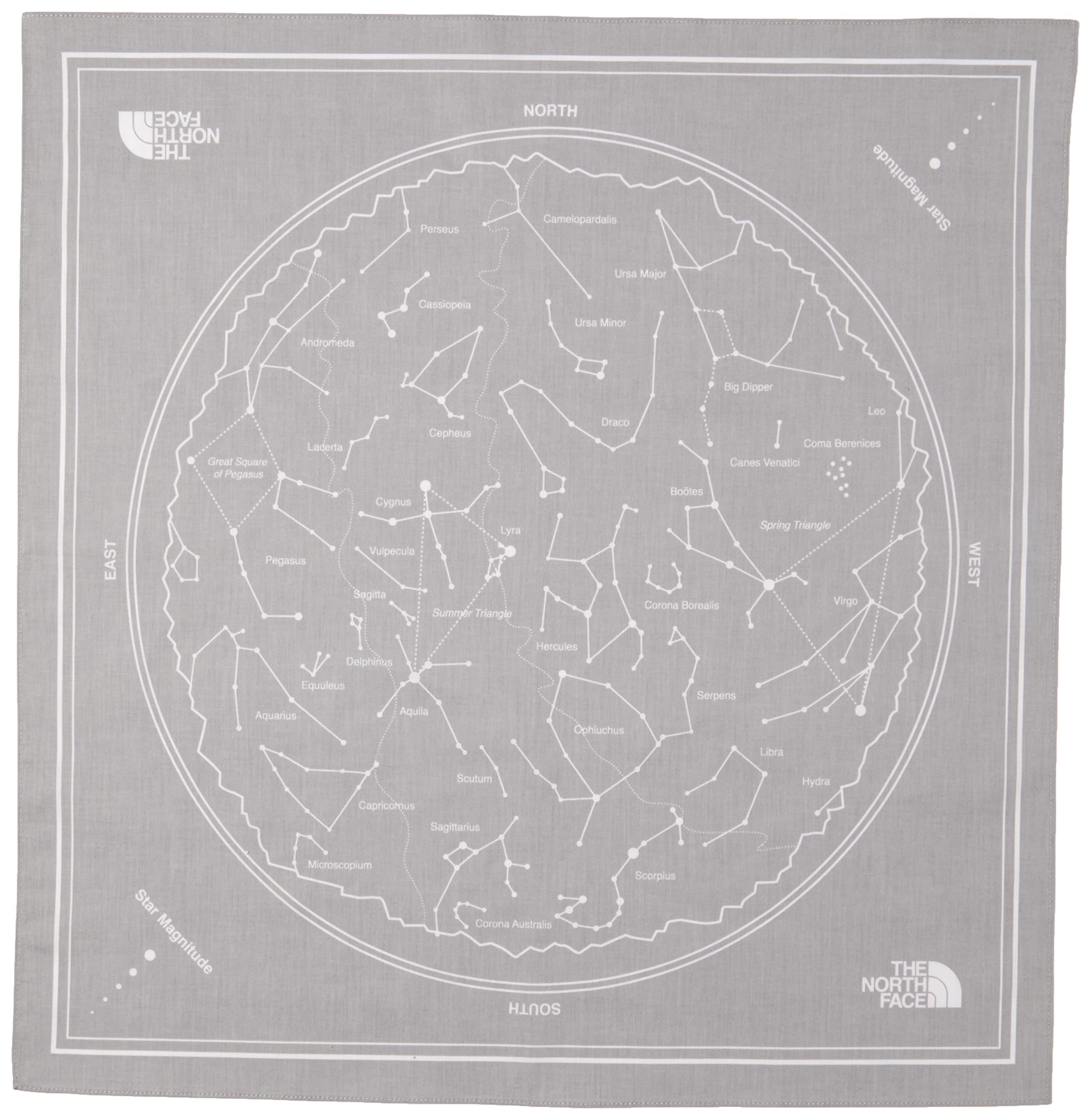 

The North Face Star Sign Meld Free с антибактериальной упаковкой бандана, унисекс, серый, размер,