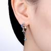 S925 Sterling Silver Sun Moon Stars Tassel Drop Earrings Women Earrings Charm Fashion Versatile Party Jewelry Gifts
