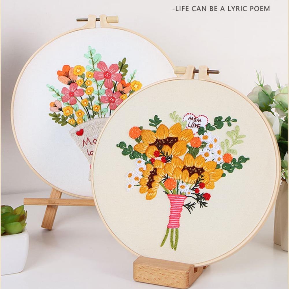 

Bouquet Pattern Embroidery Starters Kit Starter Kit Cross Stitch Kits Mother s Day