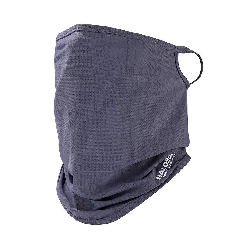 Unisex Ice Silk Sunscreen Mask Face Cover Neck Wrap UV Protection Hanging Ear Bandana Scarf Protection Mask For Outdoor Cycling