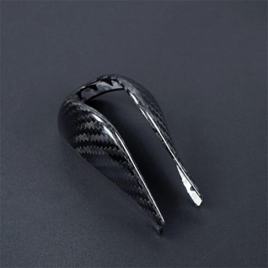 Luxury Hard Carbon Fiber Gear Shift Knob Cover Decoration For Infiniti Q50 14-17