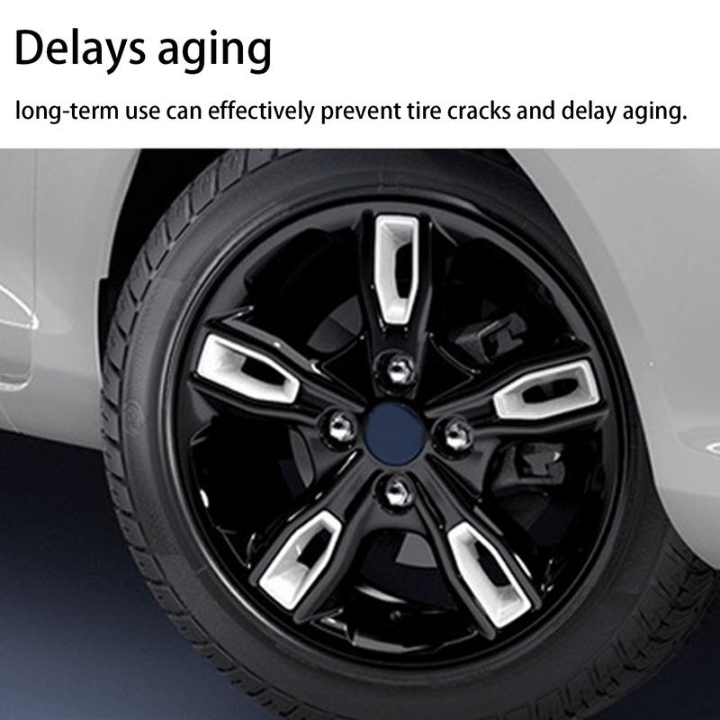 Tire Coating 320ml Wet Tire Finish Fast Drying Wheel Cleaner Long-lasting Tire Polish Waterproof For Cars Automobile