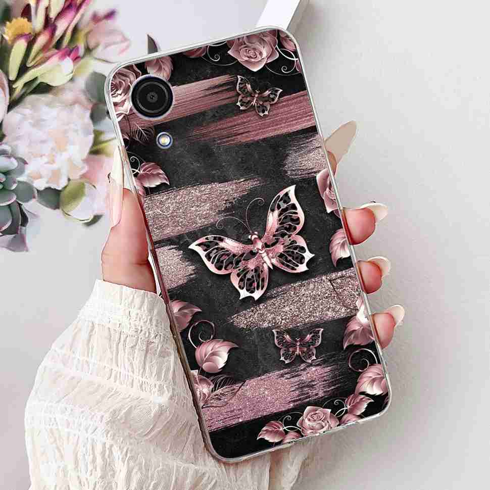 For Samsung A03Core Case Soft Silicone Cute Heart Painted Cover Case For Samsung Galaxy A03 Core SM-A032F TPU Fundas Capa
