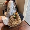 Vegan Handbag for Women Handmade Straw Woven Large Capacity Women's Shoulder Bag Perfect for Gatherings, Vacation, Tote Handbag