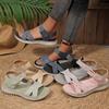 Summer New Product Velcro Open Toe Thick Soled Sandals for Women, Lightweight and Sporty Style, Plus Size Beach Sandals