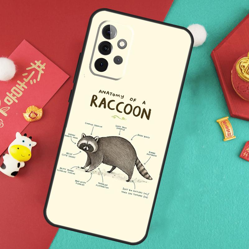 Animal Raccoon Fox Case For Samsung Galaxy A55 A35 A25 A15 A14 A34 A54 A53 A33 A23 A13 A12 A52 A51 A32 Cover