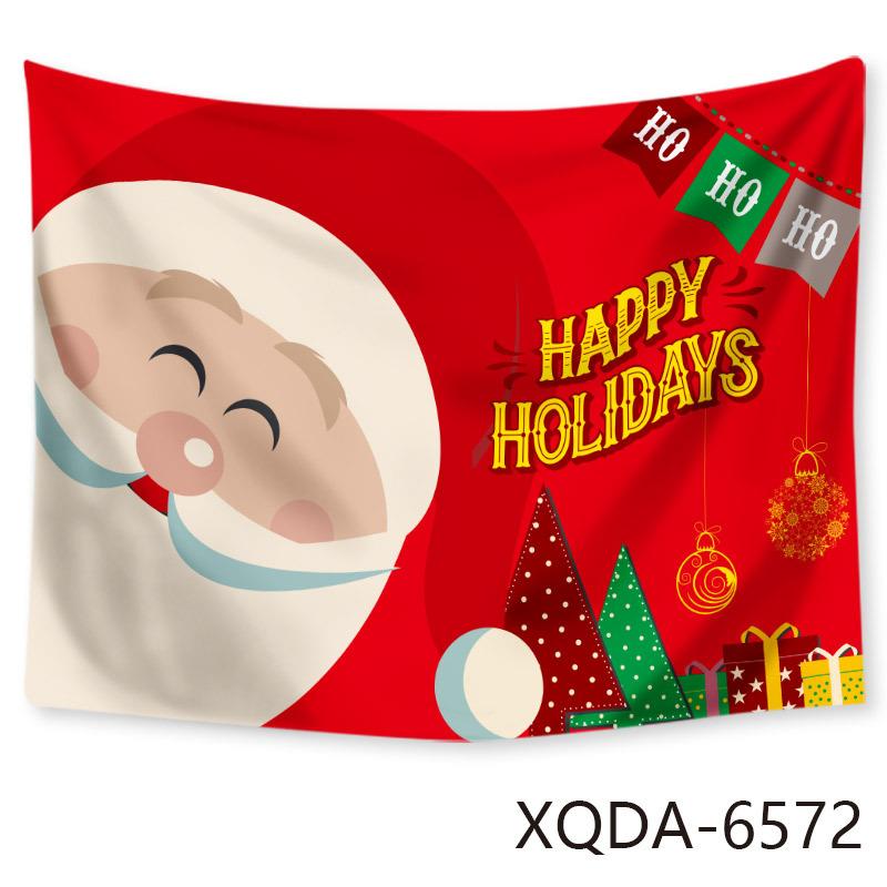 Christmas Tree Tapestry Santa Claus Hanging Cloth Background Cloth Christmas Tree