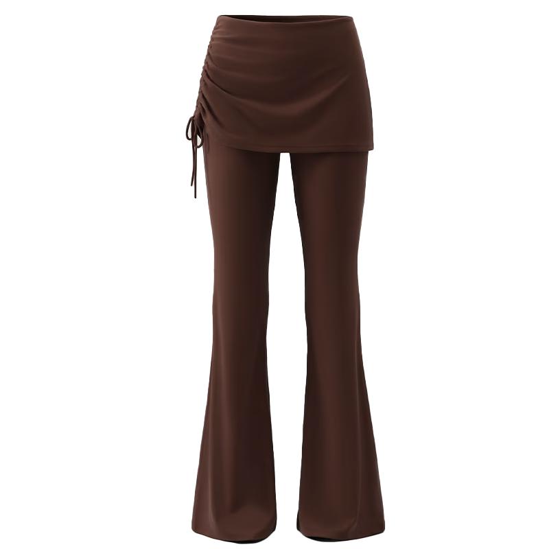 gigt Women s Fake Two-Piece Flared Yoga Pants M