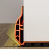 93CM Door Bottom Sealing Strip with Brush Under-Door Sweep Weather Stripping Light Noise Dust