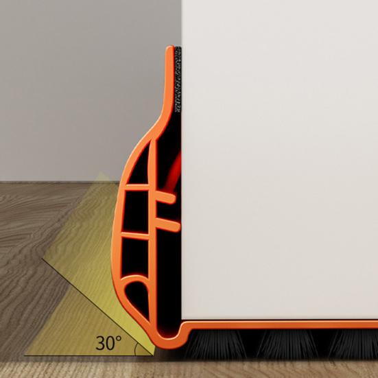 93CM Door Bottom Sealing Strip with Brush Under-Door Sweep Weather Stripping Light Noise Dust