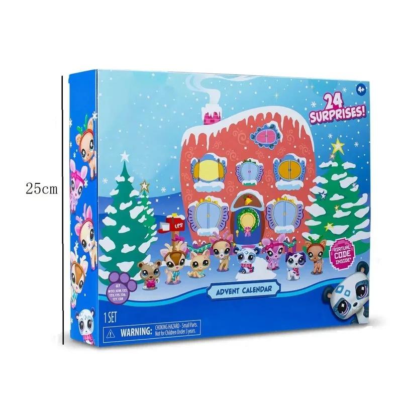Christmas 2025 New Advent Calendar 24day Little Pet Mystery Figures Surprise Collectible Kidult Toy Girls Boys Kids