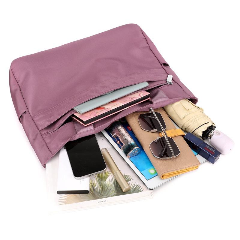 New Shoulder Bag Women's Bag Trendy Versatile Simple Trendy Large Capacity Portable Casual Nylon Bag