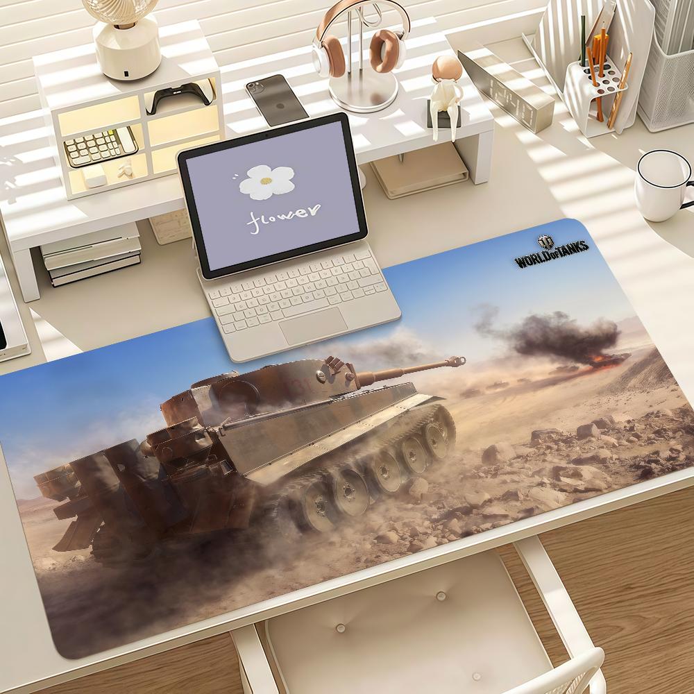 Game Wworld Of Ttanks Mouse Pad Anti Slip Rubber Edge Locked Thickened Laptop Gaming Desk Mat
