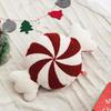 Christmas Candy Cane Throw Pillow Soft Sofa Cushion Festival Heteromorphic Decorative Pillow Doll For Christmas Decoration
