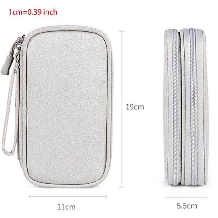 Waterproof Storage Bag Double Layer  for Data Cable/ Power Bank/Headphone
