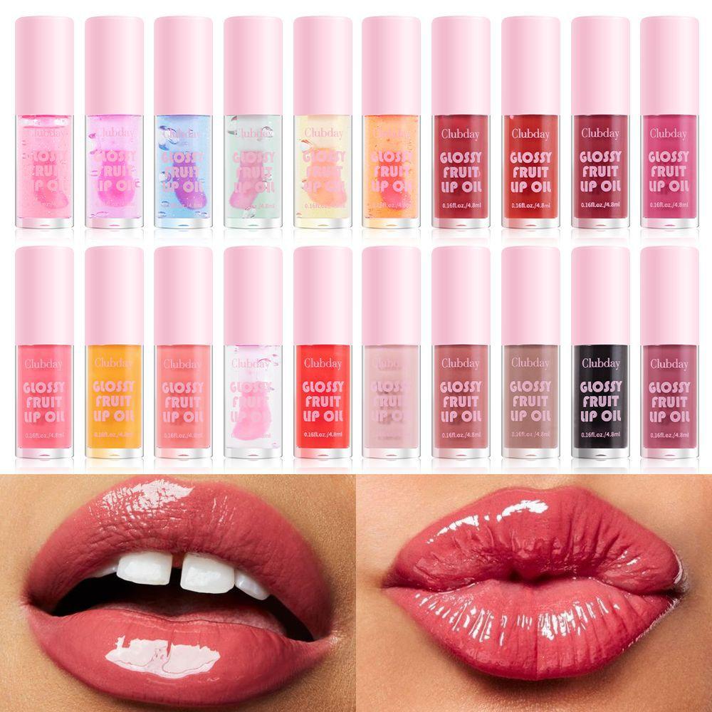 20 Farben Fruchtiges Perlen-Feuchtigkeitsspendendes Gelee-Lippenöl Langanhaltender feuchtigkeitsspendender Wasserglanz-Lipgloss Schimmernder, warmer Lippenfarbton