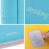Sanseking Upgraded Blue 9-Pocket 360 Slots PU Leather Zipper Card Binder Album for Pokemon PTCG, Sports Trading Cards