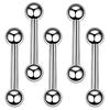 8/14/16/60Pcs Unisex Stainless Steel Lip Nail Eyebrow Stud Nose Ring Piercing Mixed Set