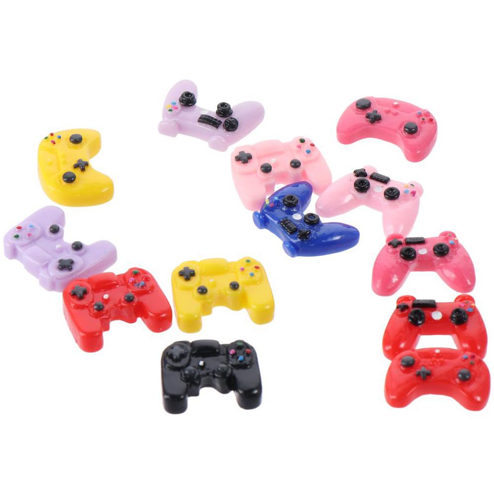 

30 шт. 28*22 мм смоляные подвески игровой контроллер подвески разноцветные мини-игровые контроллеры бусины для взрослых