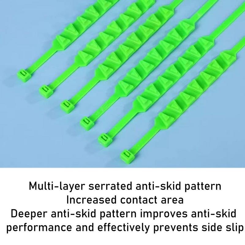 10PCS Winter Car Snow Chain Antiskid Car Motorcycle Outdoor Snow Tire Emergency Anti-Skid Tyre Chains Auto Accessories