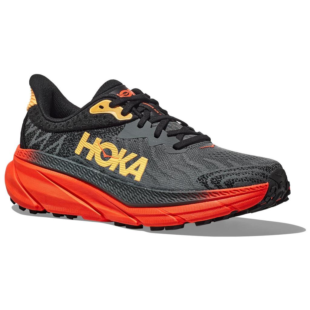HOKA Challenger ATR 7 Castlerock Flame Herre Sneakers Svart 1134497-CFLM
