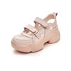 Hollow shoes women's tide new spring and summer breathable mesh thick sole heightening sports sandals