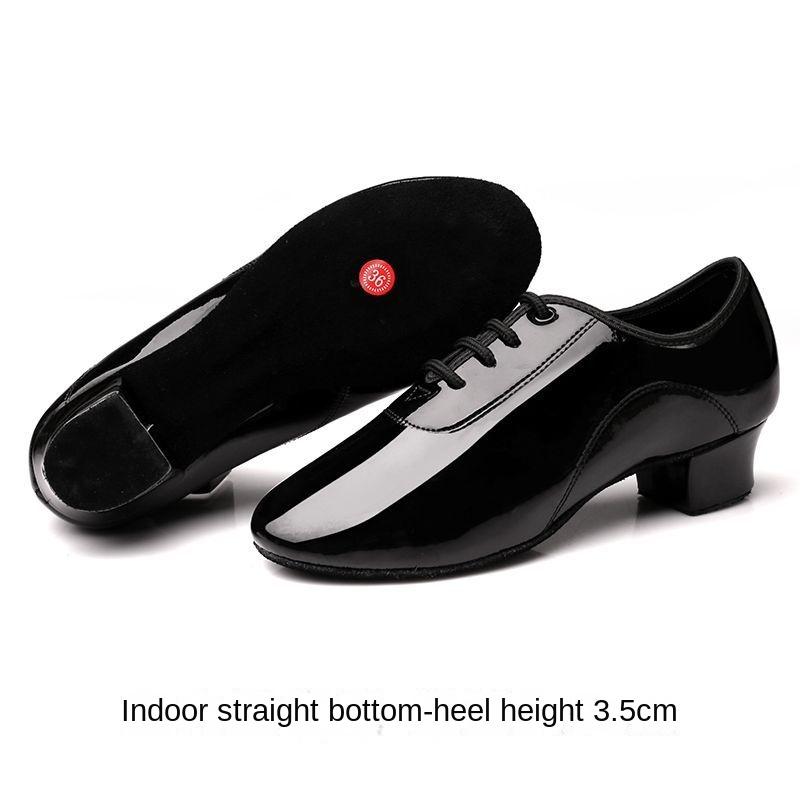 

Профессиональные латинские танцы для мальчиков, универсальные танцевальные туфли для взрослых, для помещений и улицы, на каблуках-рюмочках, с мягкой подошвой, для танцев 45