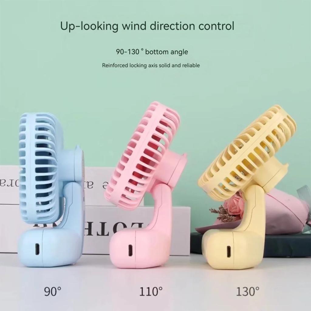 Desktop Mini Fan, Ultra Long Standby Time USB Three Speed Cool Breeze, Silent Portable Handheld, Minimalist Outdoor Summer Gift