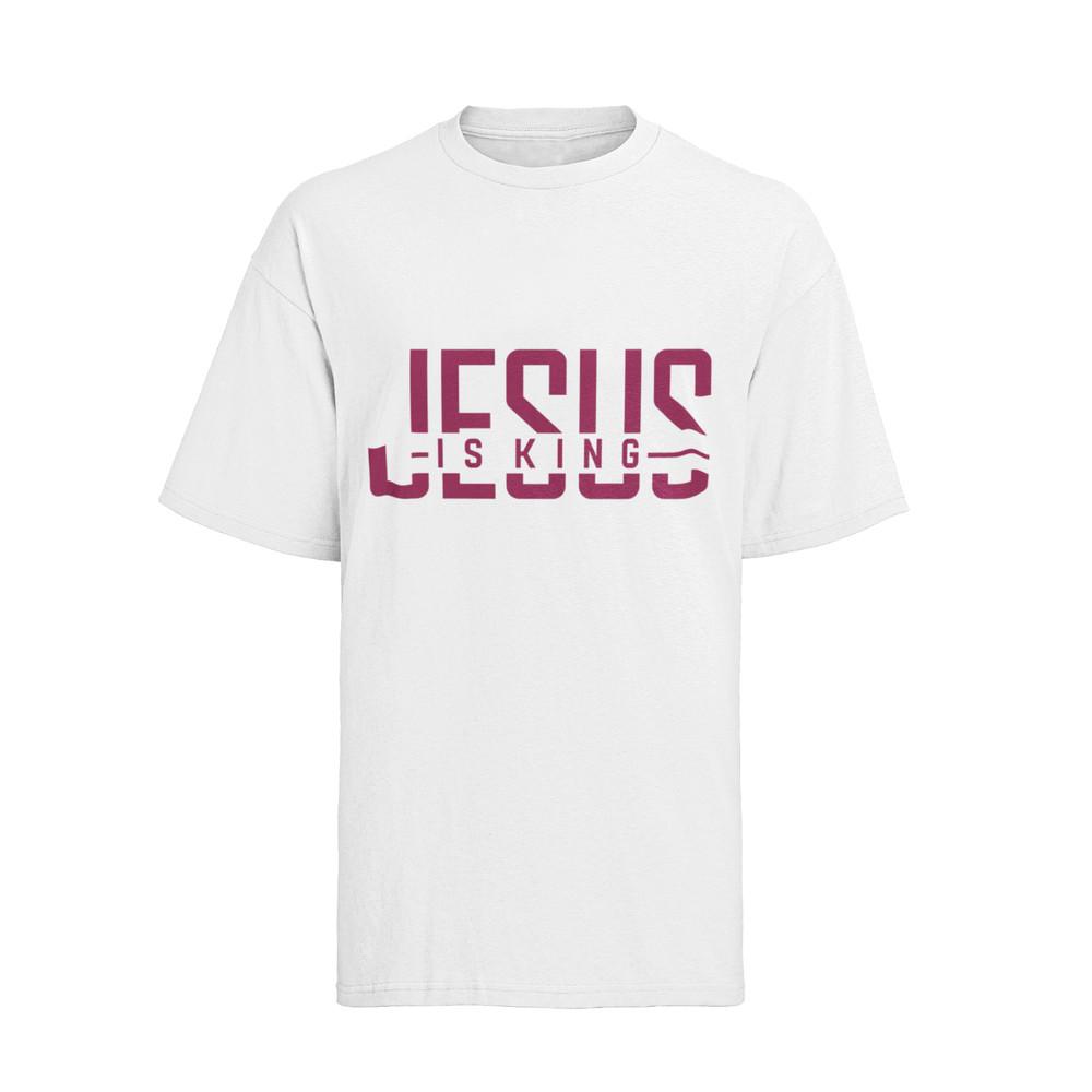 

Jesus is King Glaube Gott König Religion Bibel Kirche Baumwolle Herren T Shirt M