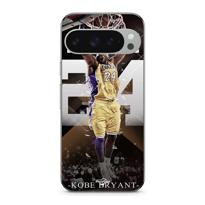 Coque de téléphone - MANIACASE - Google Pixel 9 Pro XL - Silicone TPU - Kobe Bryant - Noir