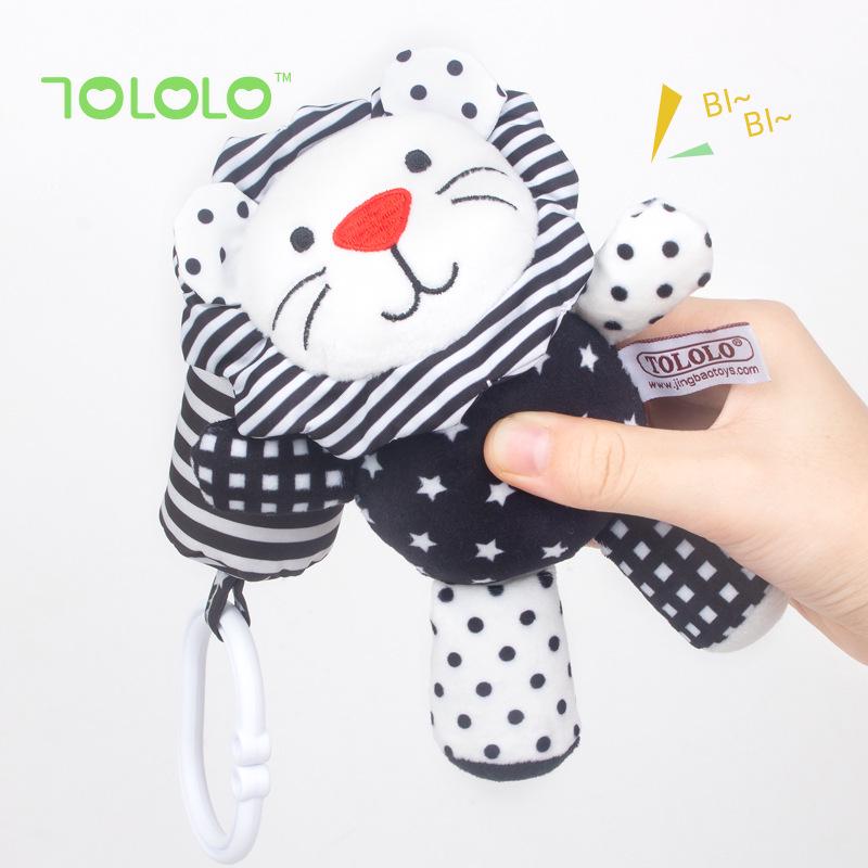 TOLOLO Baby Cartoon Animal Black & White Crib Mobile Toy