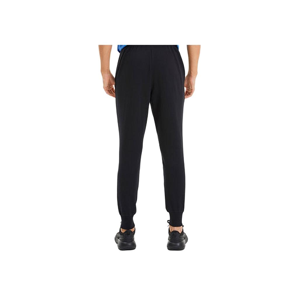 Puma Vibrant Logo Color-Block Joggers Men Bottoms Black 582742-01