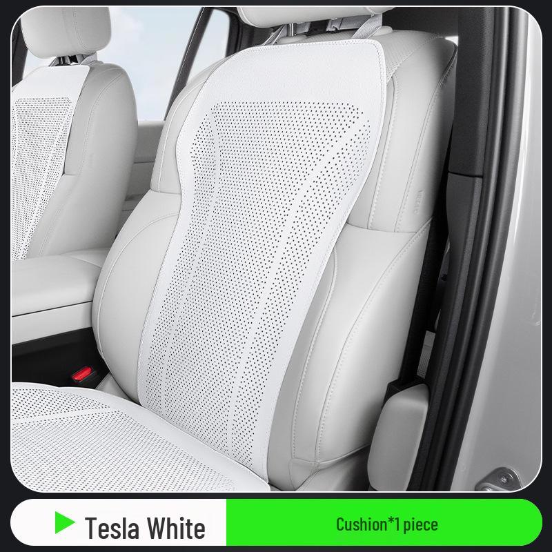 Universal Perforated Breathable Car Seat Cushion for Five-Seat Vehicles - Year-Round Ventilation