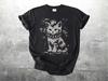 Vintage Funny Cat Shirt, Punk Kitten, Oversize, Womens, Mens T-shirt