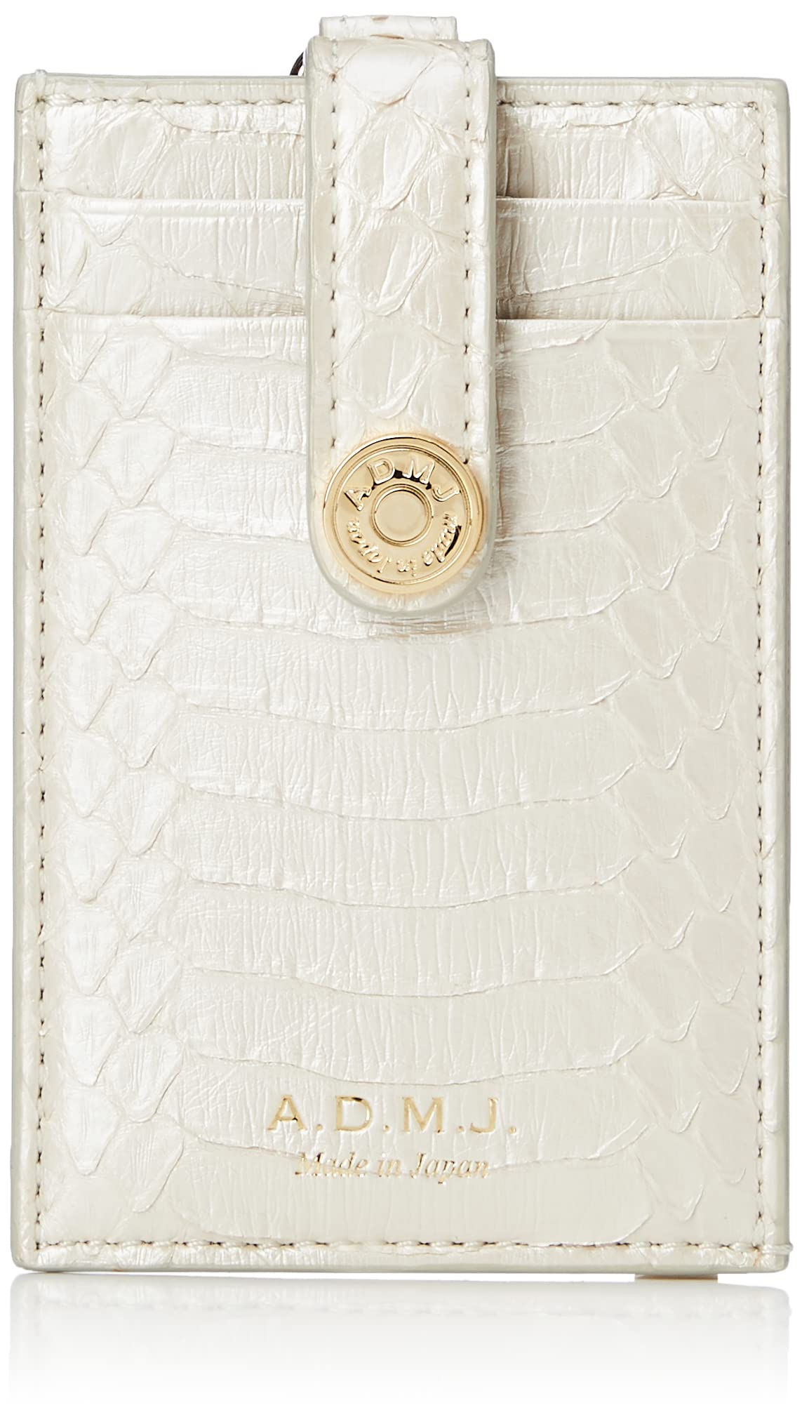 

Чехол для карт из змеиной кожи 22SS06005 BWHITE PEARL [ADMJ]