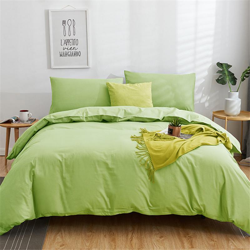 Pima Katoen Effen Turquoise Dekbedovertrek Set King Queen Double Full Twin Eenpersoons Maat Beddengoed Set 220x240cm