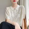 POLO Sweater Tennis Short-sleeved Summer Women's Thin Versatile Age-reducing Casual Top