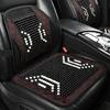 Cooling Seat Pad Back Cushion Car Accessory Ventilated Beaded Seat Cover Vehicle Chair Lumbar Back Brace Support Cushion