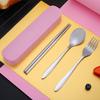 304 Stainless Steel Cutlery Set: Custom Logo Chopsticks, Spoon & Fork for Events