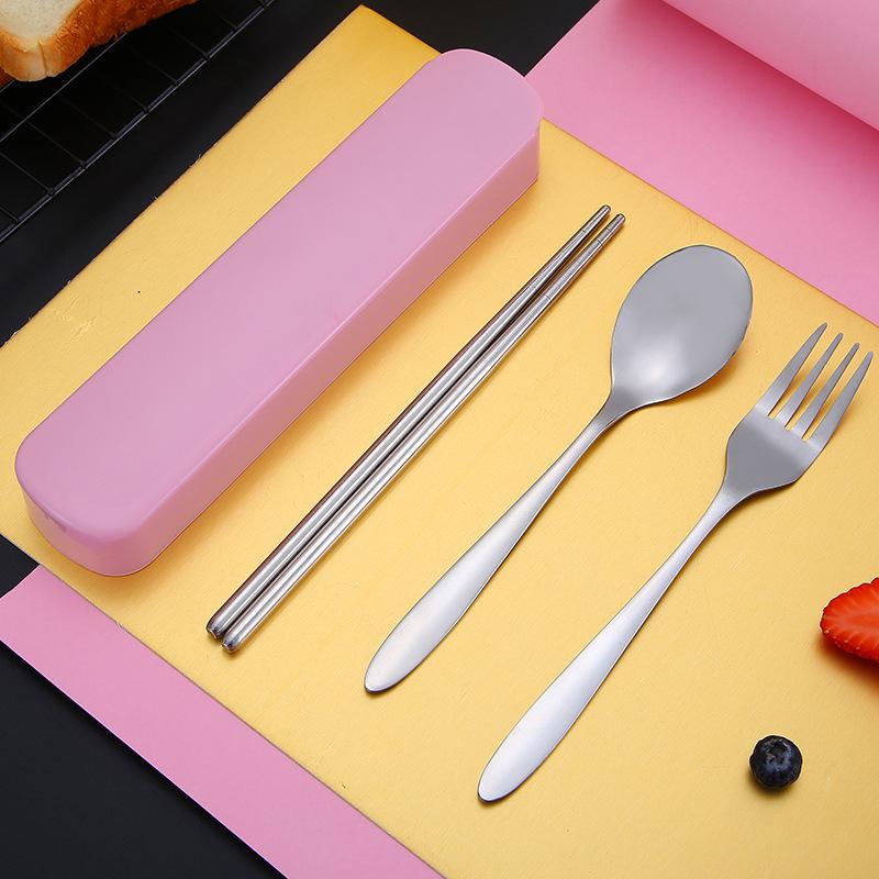 304 Stainless Steel Cutlery Set: Custom Logo Chopsticks, Spoon & Fork for Events