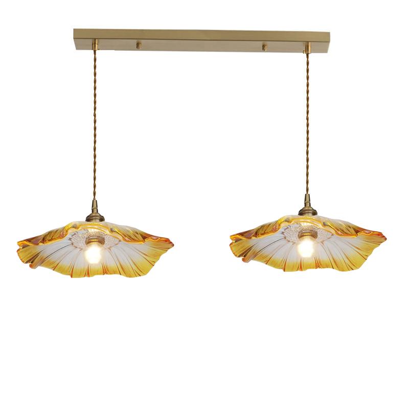 French Restaurant Chandelier American Garden Simple Coffee shop Light Luxury Senior Sense of Complex Creative Lotus PendantLamp