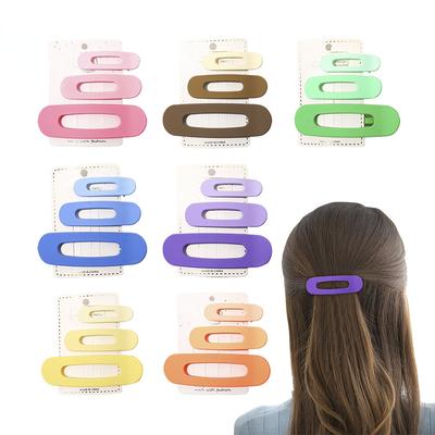 Candy Color Big Size Bangs Edge Clip Hair Side Clip Fringe Barrettes Makeup Washing Face Accessories Women Girls Styling Hairpin
