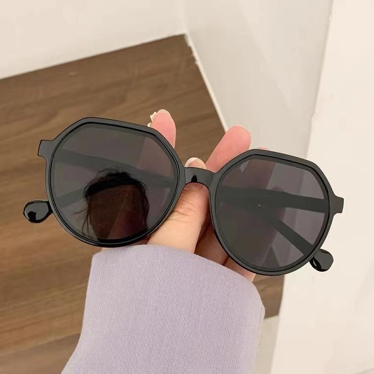 New Women Eye Protection Square Frame Sunglasses Retro Small Framed Brown Sun Glasses Ultra Light Blue Light Blocking Eyewear